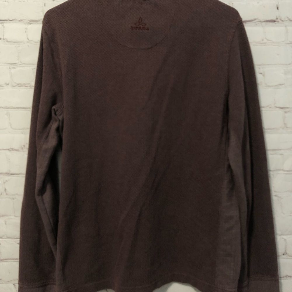 Prana Red Pullover 1/4 Zip Sweater Men's Sz Small - Picture 6 of 7
